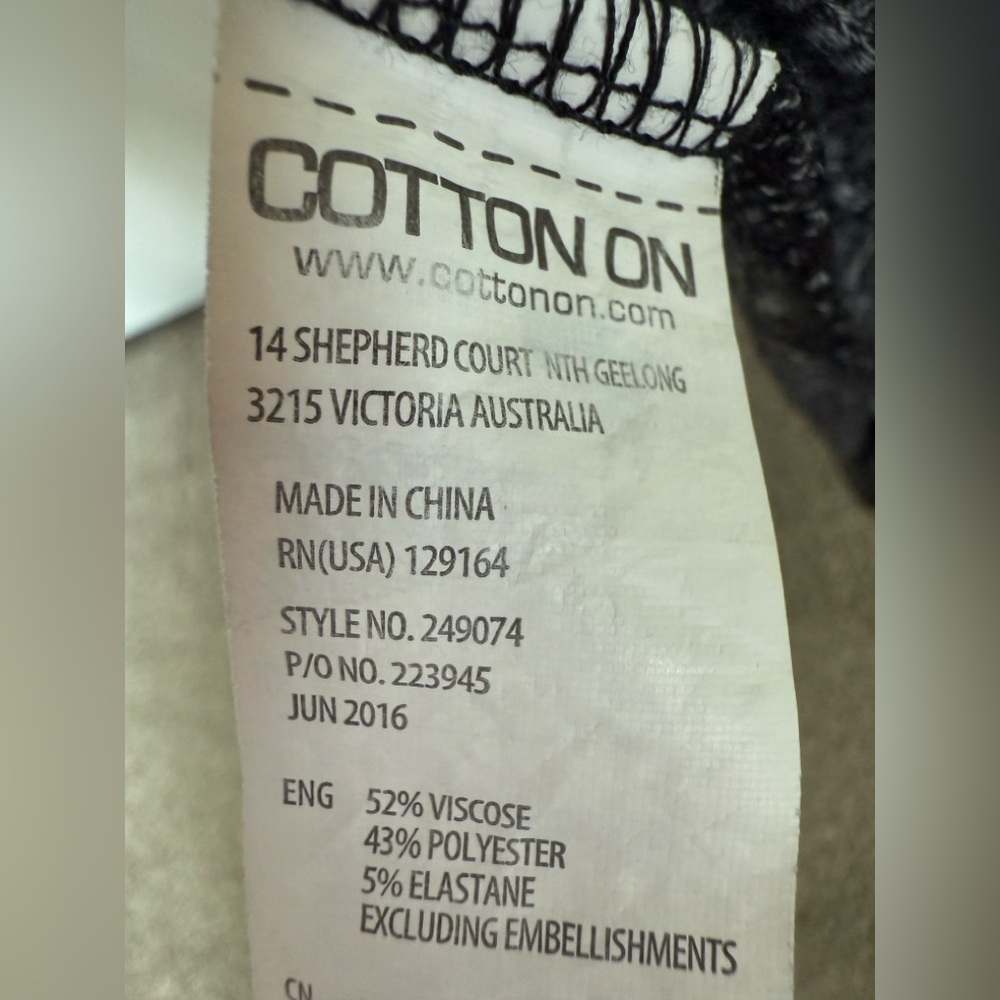 Cotton On Sleeveless Cowl Neck Tunic Top Gray Size XS - Picture 5 of 5